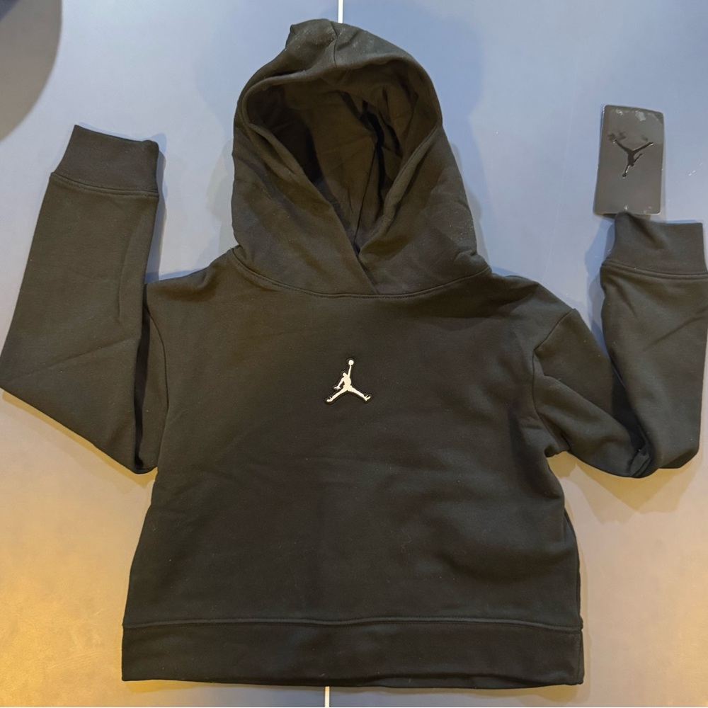 Jump man Nike Jordan Black Hoodie girls size 6X
